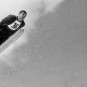 Marjan Pečar leta 1960 - skakalec, ki je slovel po najlepšem slogu. Foto: Svetozar Busić (hrani Muzej novejše zgodovine Slovenije)
