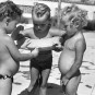 Otroci na kopališču poleti leta 1953. / Children at a swimming pool in summer 1953. Foto / Photo: Vlastja Simončič VS-12-10/7